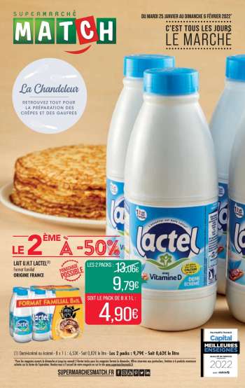 Catalogue Supermarché Match - 25/01/2022 - 06/02/2022.