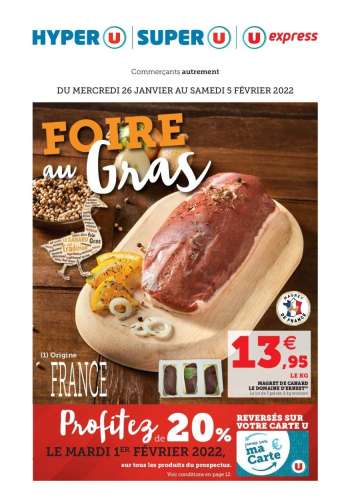 Catalogue Magasins U - 26/01/2022 - 05/02/2022.