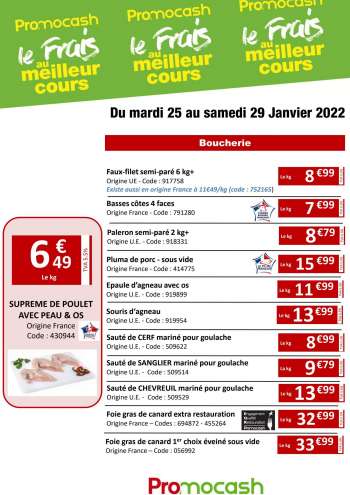 Catalogue Promocash - 25/01/2022 - 29/01/2022.