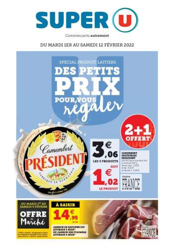 Catalogue SUPER U - 01/02/2022 - 12/02/2022.