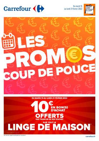 Catalogue Carrefour Hypermarchés - 15/02/2022 - 21/02/2022.