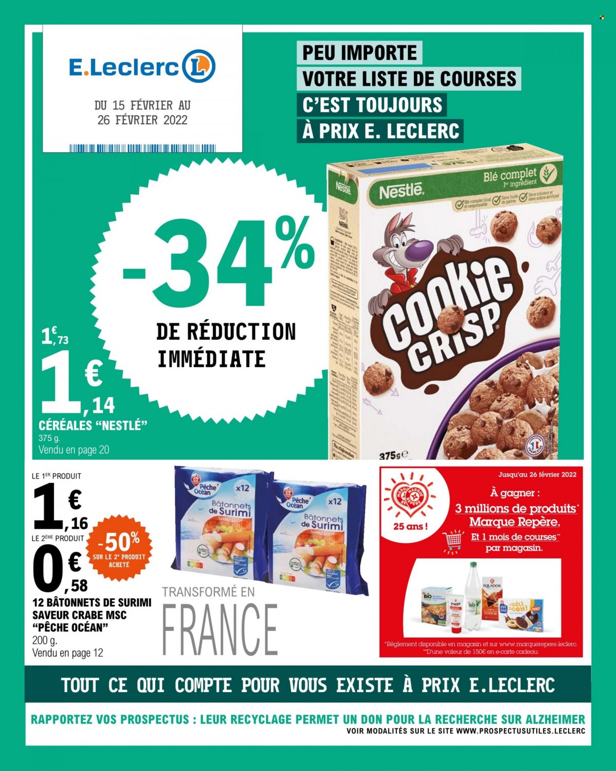 Catalogue E.Leclerc - 15/02/2022 - 26/02/2022. Page 1