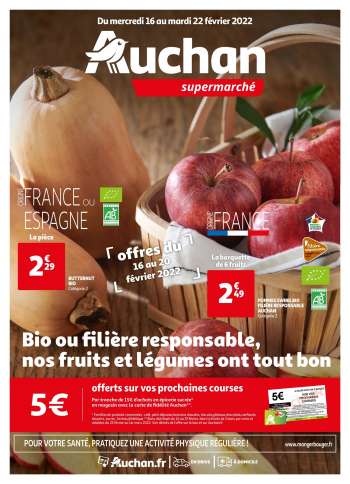 Catalogue Auchan - 16/02/2022 - 22/02/2022.