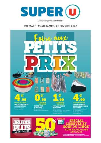 Catalogue SUPER U - 15/02/2022 - 26/02/2022.