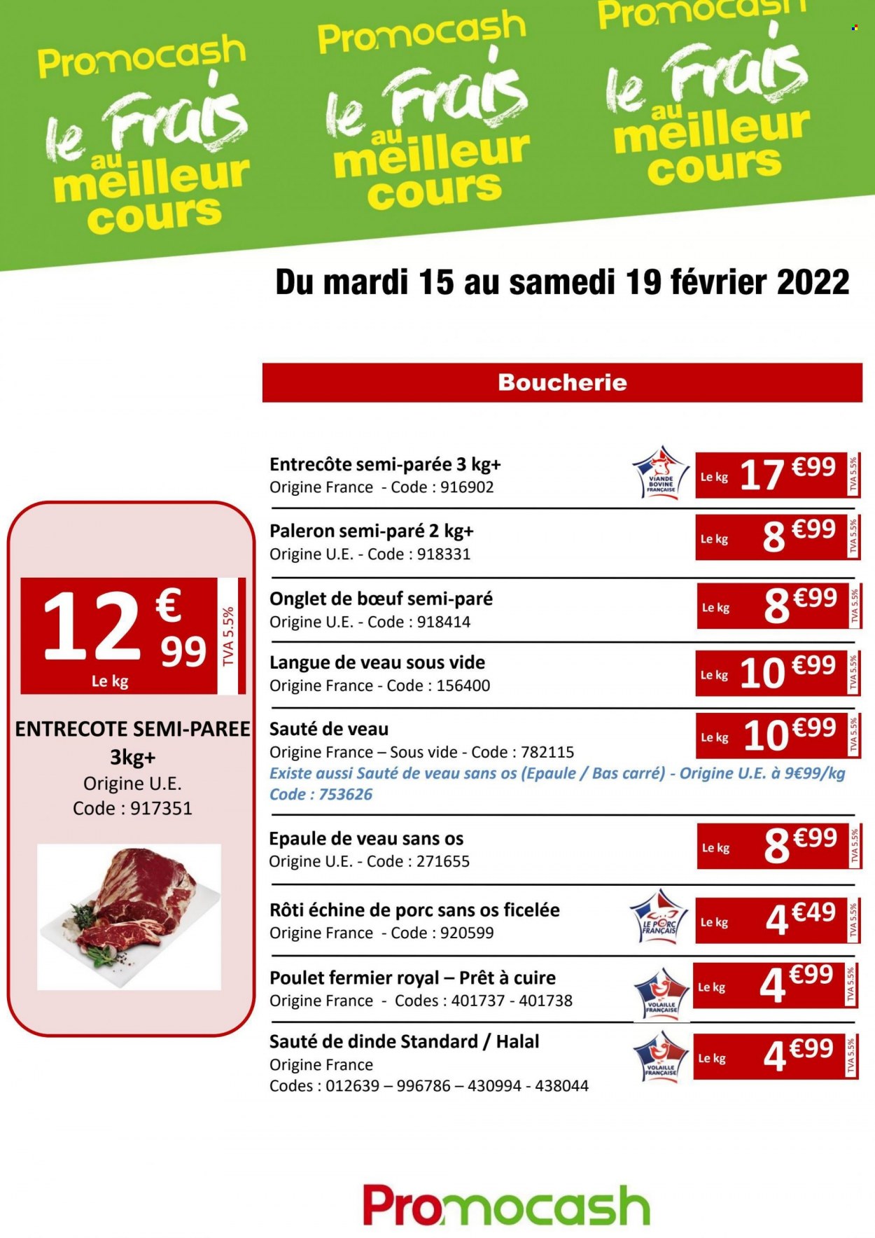Catalogue Promocash - 15/02/2022 - 19/02/2022. Page 1