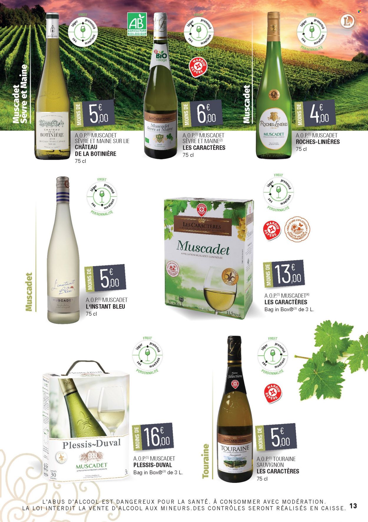 thumbnail - Catalogue E.Leclerc - 15/02/2022 - 31/12/2023 - Produits soldés - vin, Cabernet Sauvignon. Page 13.