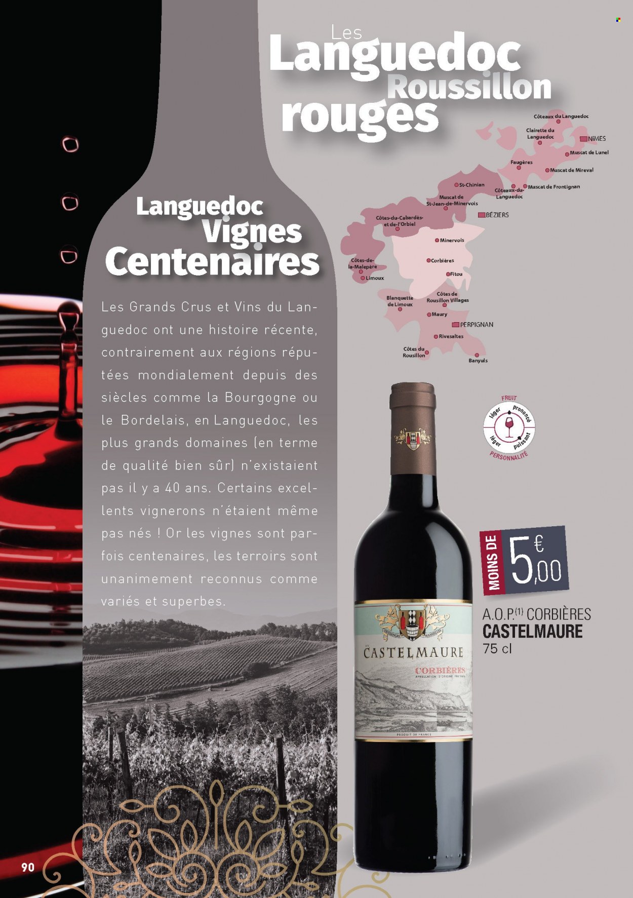 thumbnail - Catalogue E.Leclerc - 15/02/2022 - 31/12/2023 - Produits soldés - Corbières, vin, jeans. Page 90.