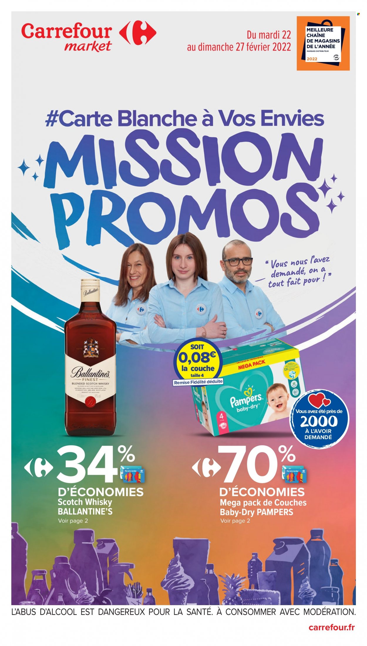 Catalogue Carrefour Market - 22/02/2022 - 27/02/2022. Page 1