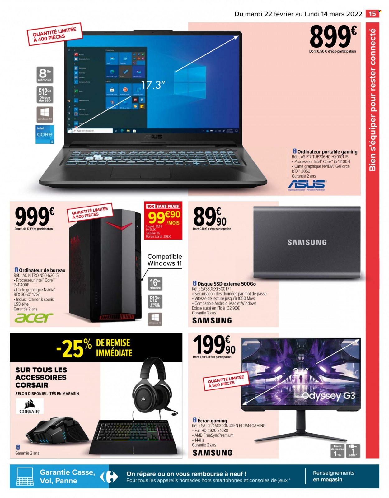 Catalogue Carrefour Hypermarchés - 22/02/2022 - 14/03/2022. Page 15