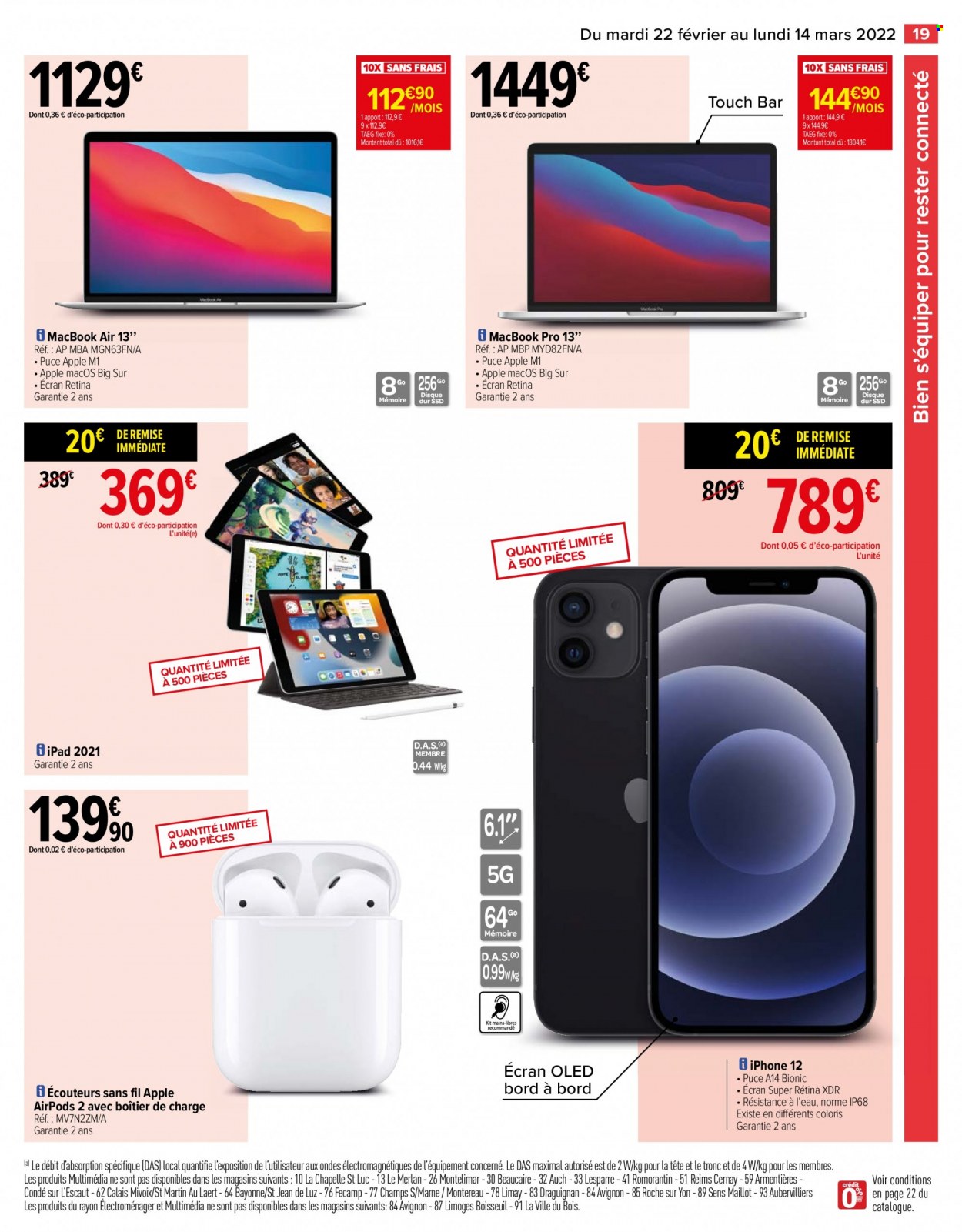 Catalogue Carrefour Hypermarchés - 22/02/2022 - 14/03/2022. Page 19