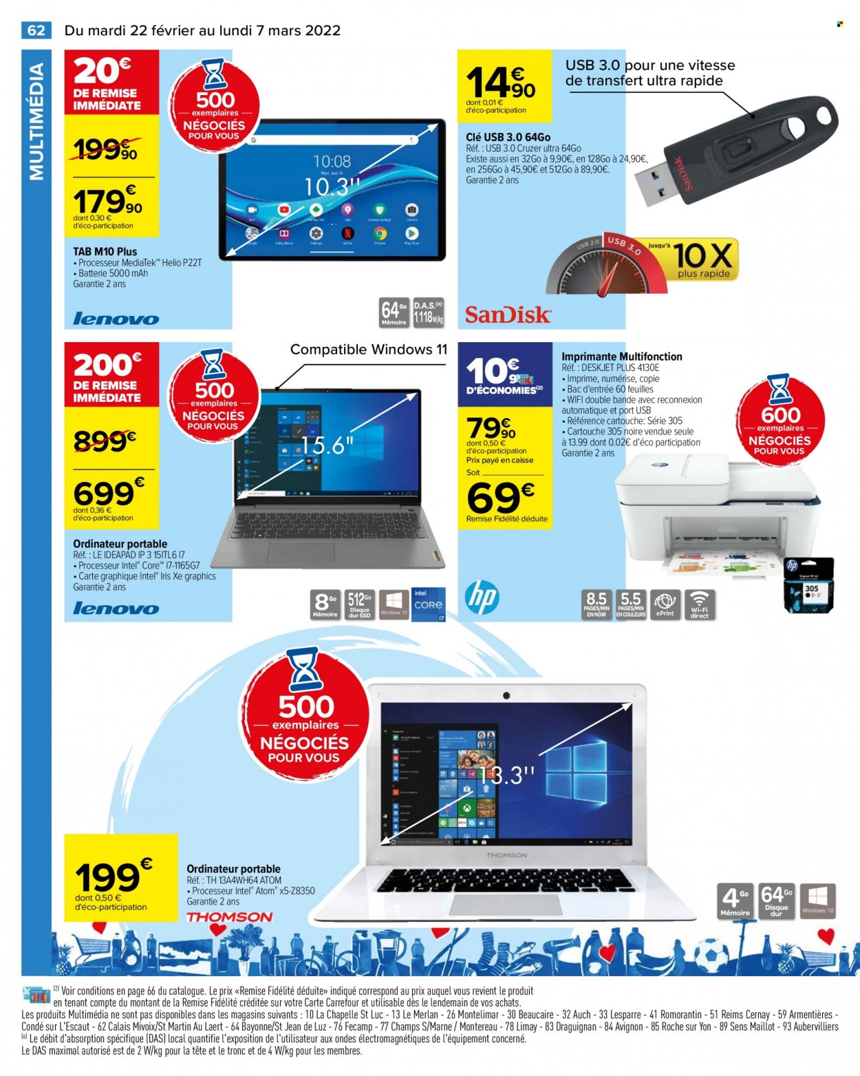Catalogue Carrefour Hypermarchés - 22/02/2022 - 07/03/2022. Page 62