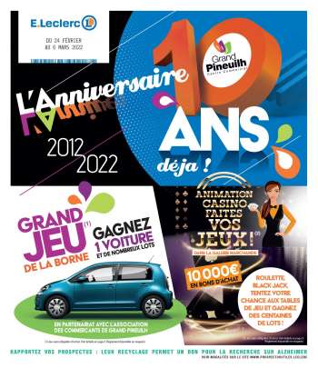 Catalogue E.Leclerc - 24/02/2022 - 06/03/2022.