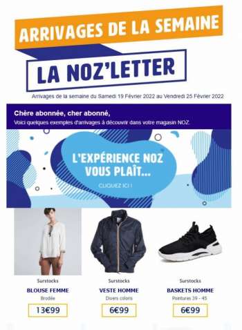 Catalogue NOZ - 19/02/2022 - 25/02/2022.