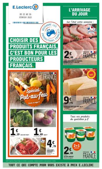 Catalogue E.Leclerc - 22/02/2022 - 26/02/2022.