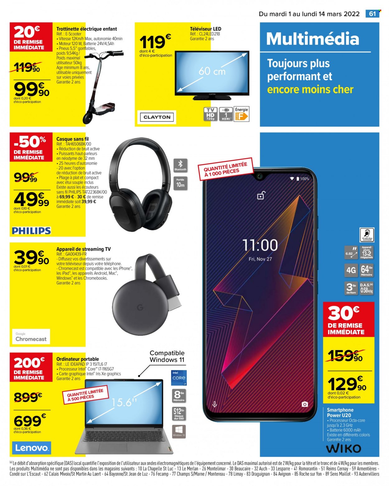 Catalogue Carrefour Hypermarchés - 01/03/2022 - 14/03/2022. Page 61