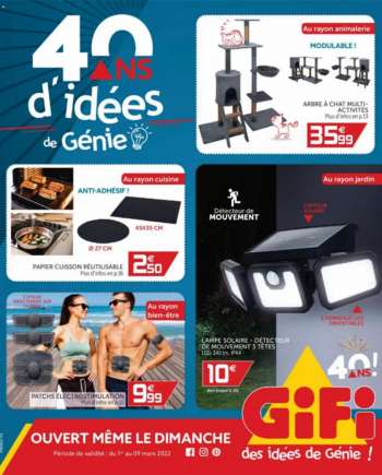 Catalogue GiFi - 24/02/2022 - 09/03/2022.