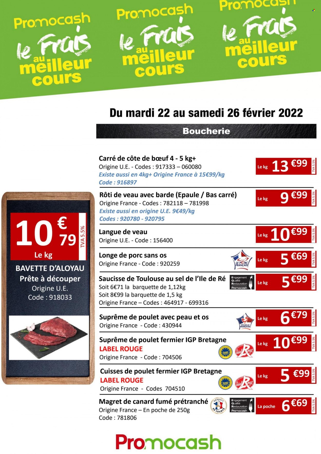 Catalogue Promocash - 22/02/2022 - 26/02/2022. Page 1