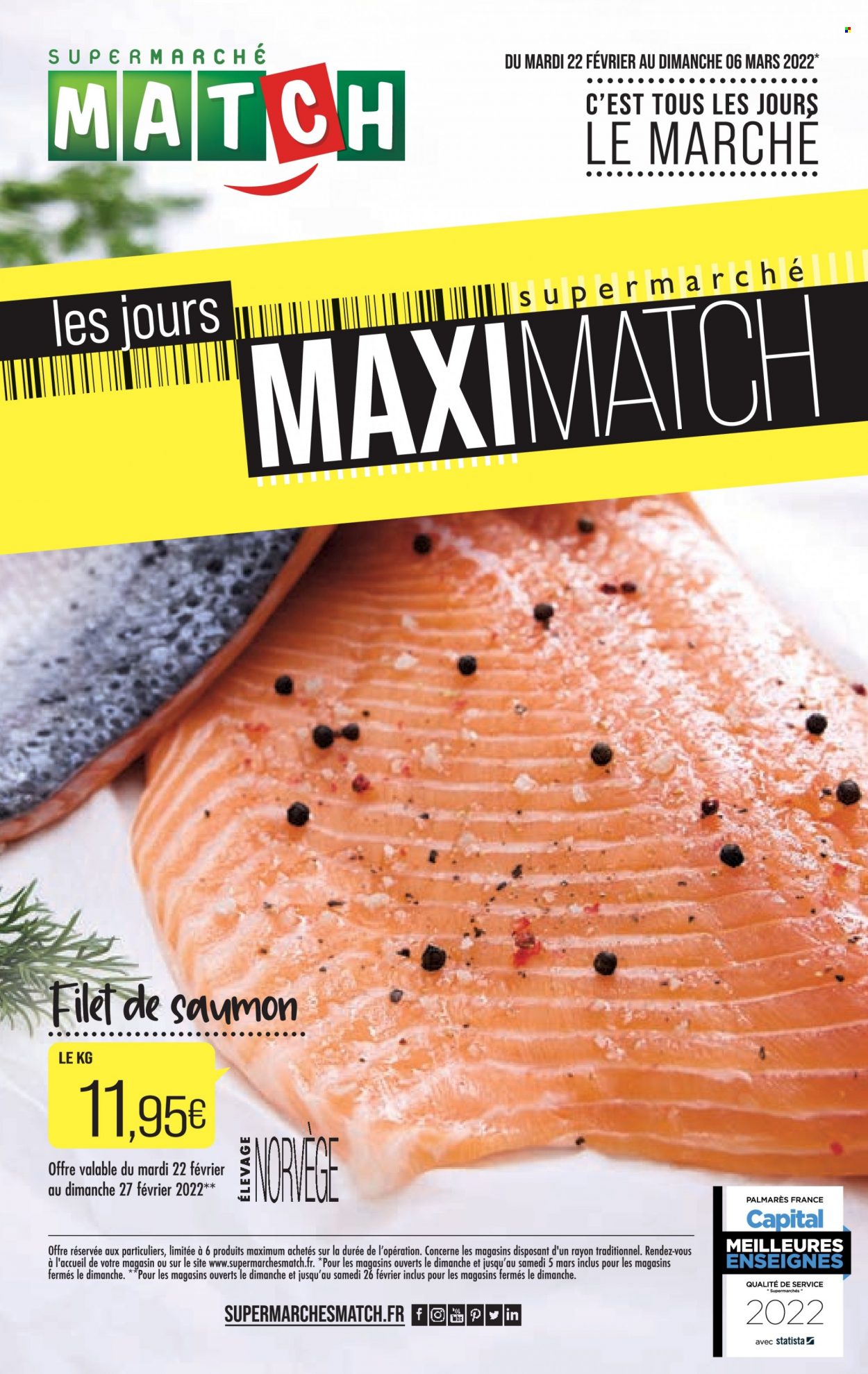 Catalogue Supermarché Match - 22/02/2022 - 06/03/2022. Page 1
