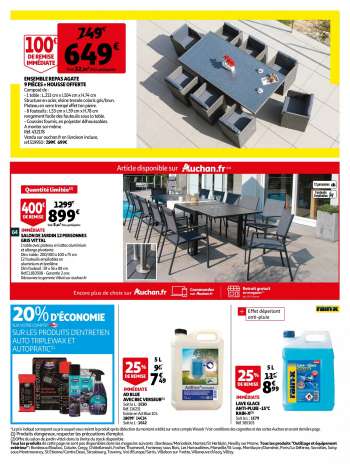 Salon De Jardin Auchan Prix Et Promo Vos Promos