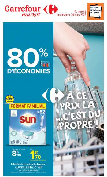 Catalogue Carrefour Market - 08/03/2022 - 20/03/2022.