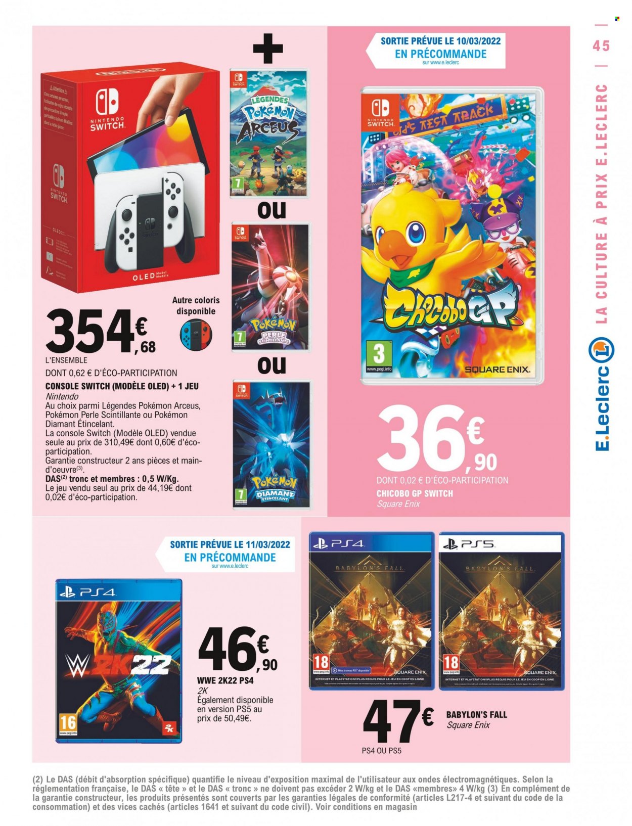 Catalogue E.Leclerc - 08/03/2022 - 19/03/2022. Page 45