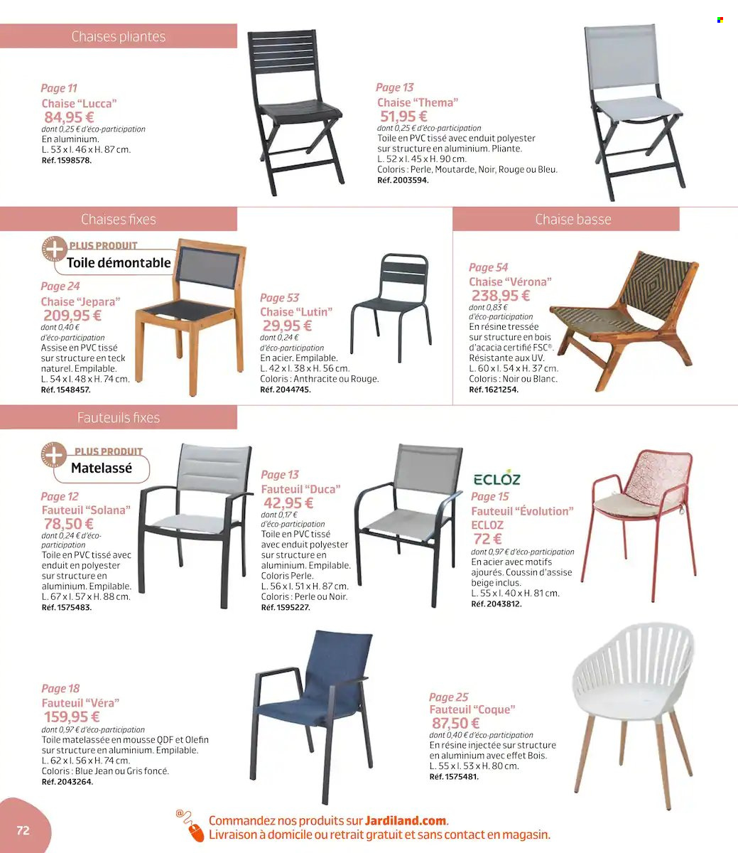 thumbnail - Catalogue Jardiland - 01/03/2022 - 19/06/2022 - Produits soldés - fauteuil. Page 71.