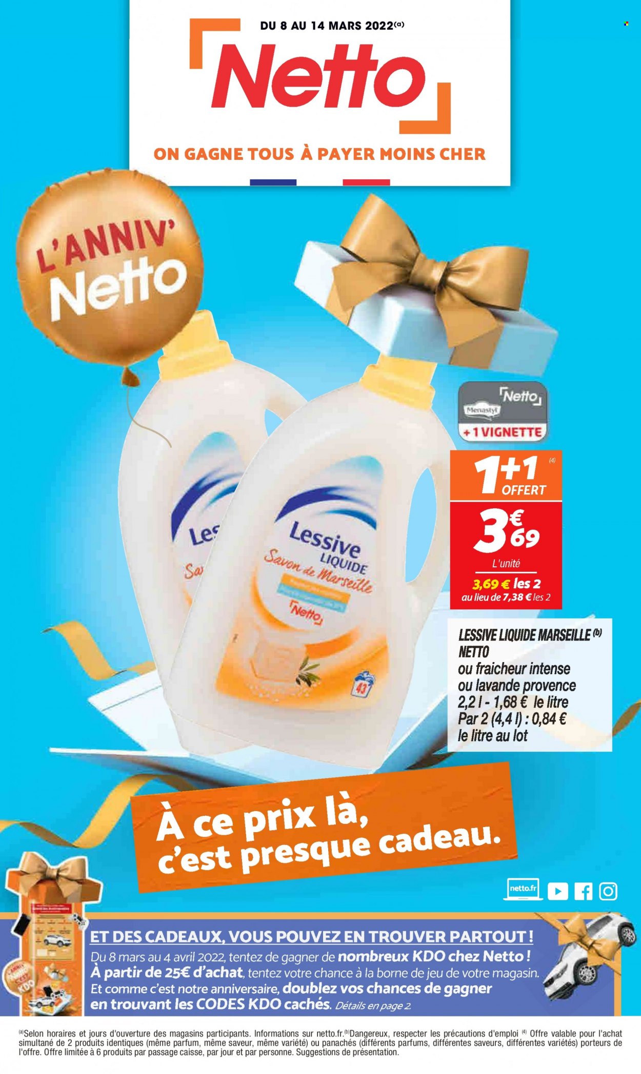 Catalogue Netto - 08/03/2022 - 14/03/2022. Page 1