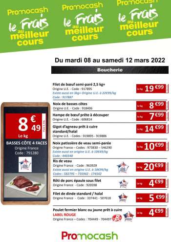 Catalogue Promocash - 08/03/2022 - 12/03/2022.