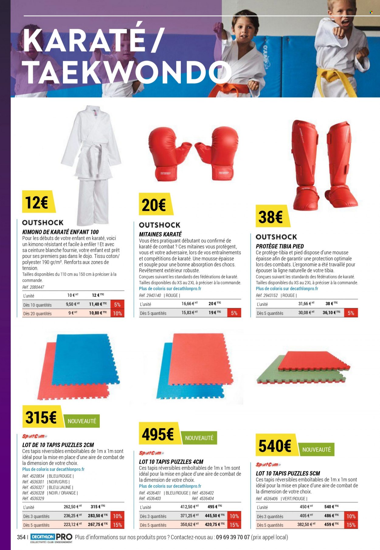 thumbnail - Catalogue Decathlon - Produits soldés - ceinture, tapis. Page 354.