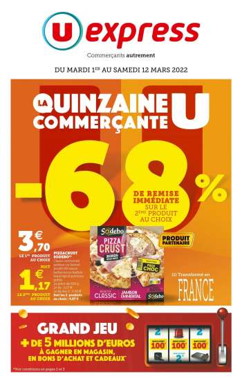 Catalogue U express - 01/03/2022 - 12/03/2022.