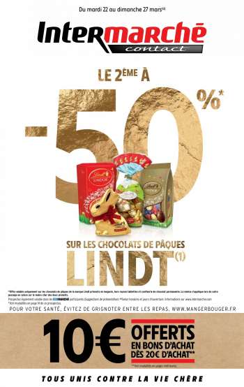 Catalogue Intermarché Contact - 22/03/2022 - 27/03/2022.