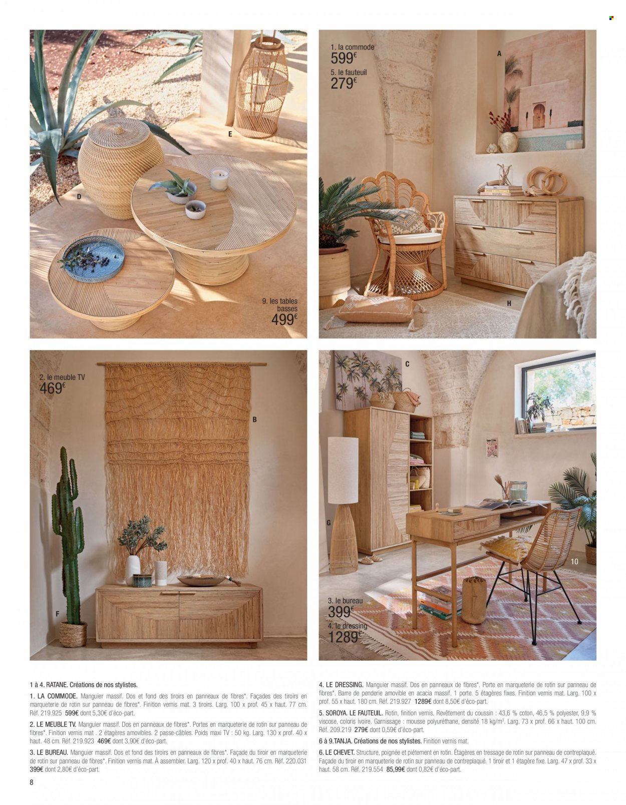thumbnail - Catalogue Maisons du Monde - Produits soldés - coussin, fauteuil, meuble tv, commode, dressing. Page 10.