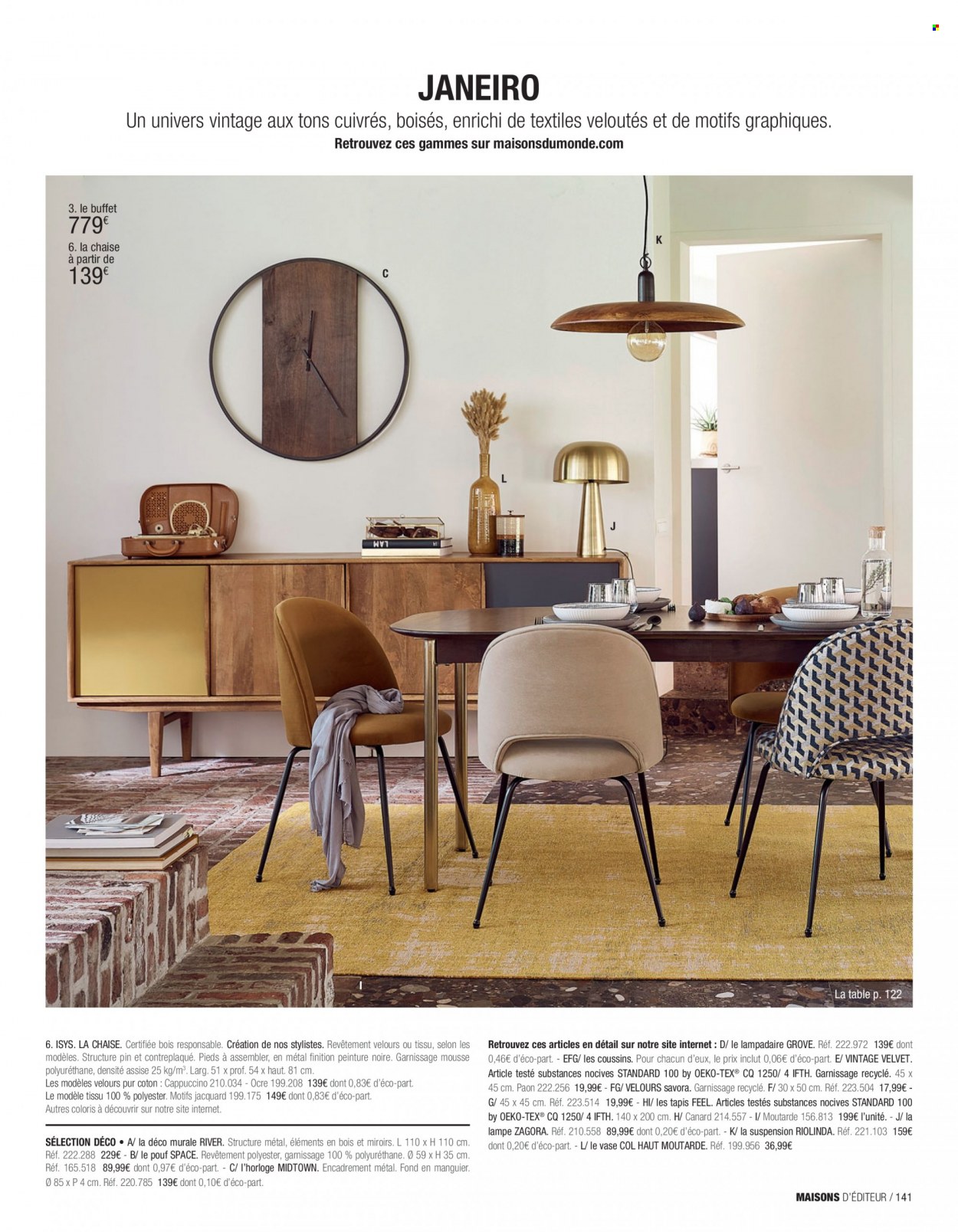 thumbnail - Catalogue Maisons du Monde - Produits soldés - table, buffet, vase, lampadaire, lampe. Page 143.