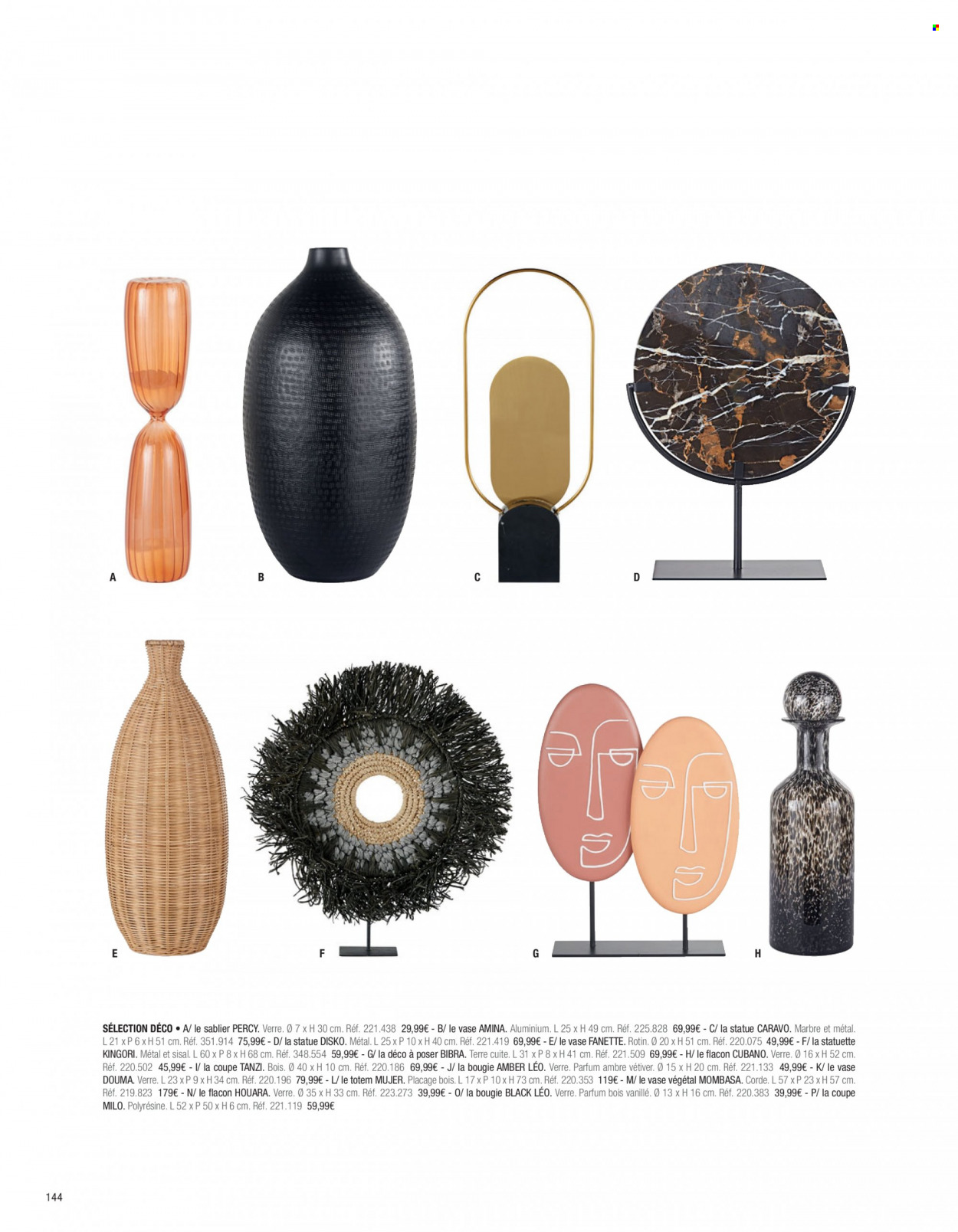 thumbnail - Catalogue Maisons du Monde - Produits soldés - verre, bougie, vase. Page 146.