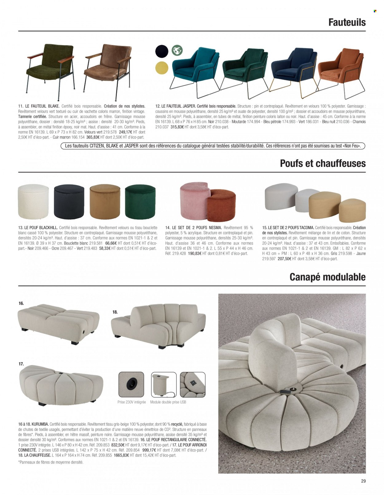 thumbnail - Catalogue Maisons du Monde - Produits soldés - canapé, fauteuil. Page 31.