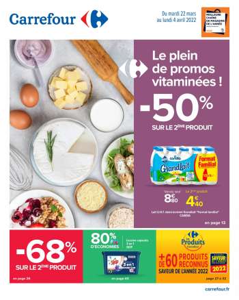 Catalogue Carrefour Hypermarchés - 22/03/2022 - 04/04/2022.