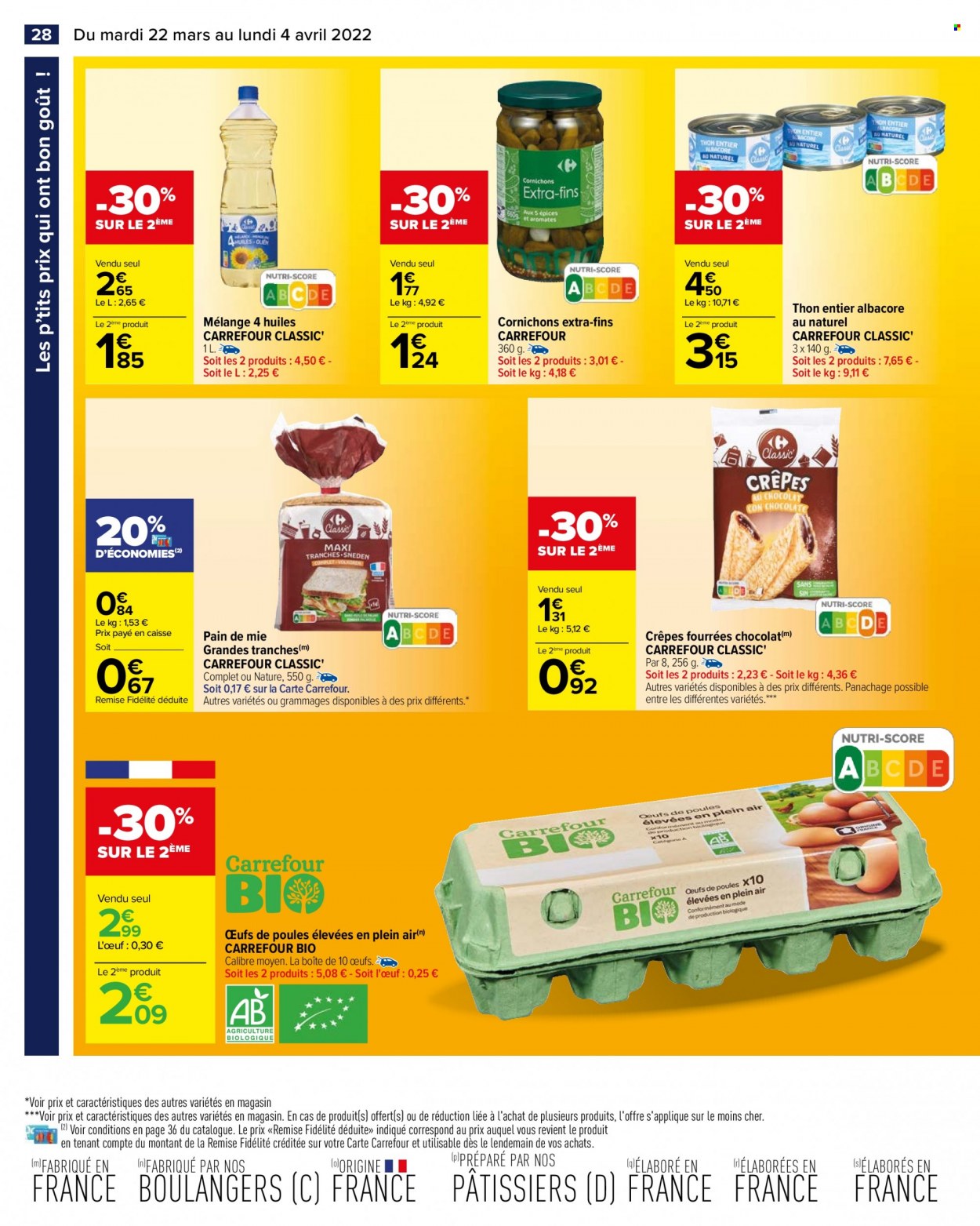 Catalogue Carrefour Hypermarchés - 22/03/2022 - 04/04/2022. Page 28
