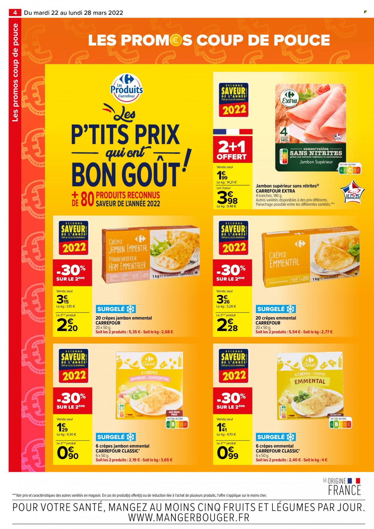 Catalogue Carrefour Hypermarchés - 22/03/2022 - 28/03/2022. Page 4