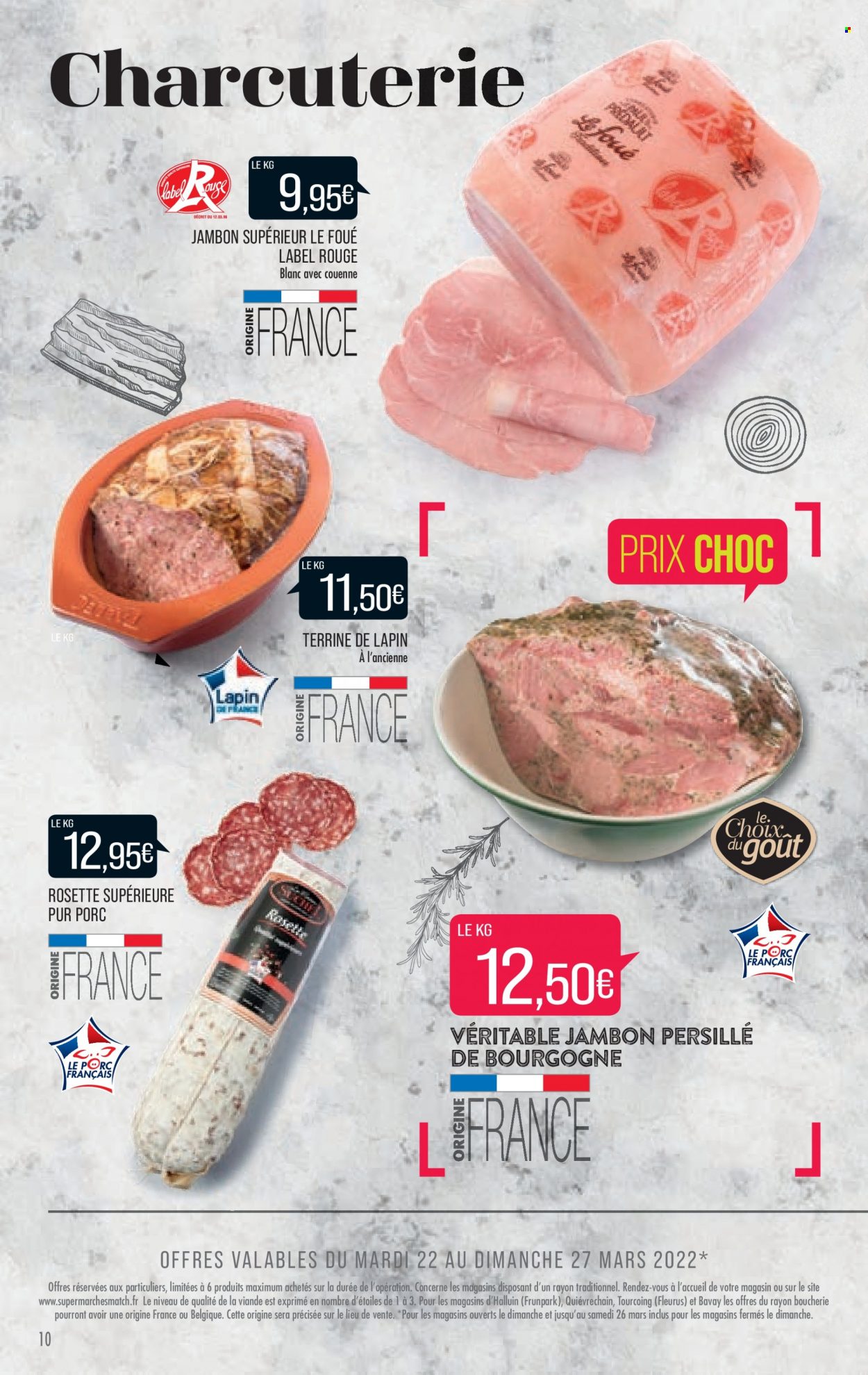 Catalogue Supermarché Match - 22/03/2022 - 03/04/2022. Page 10