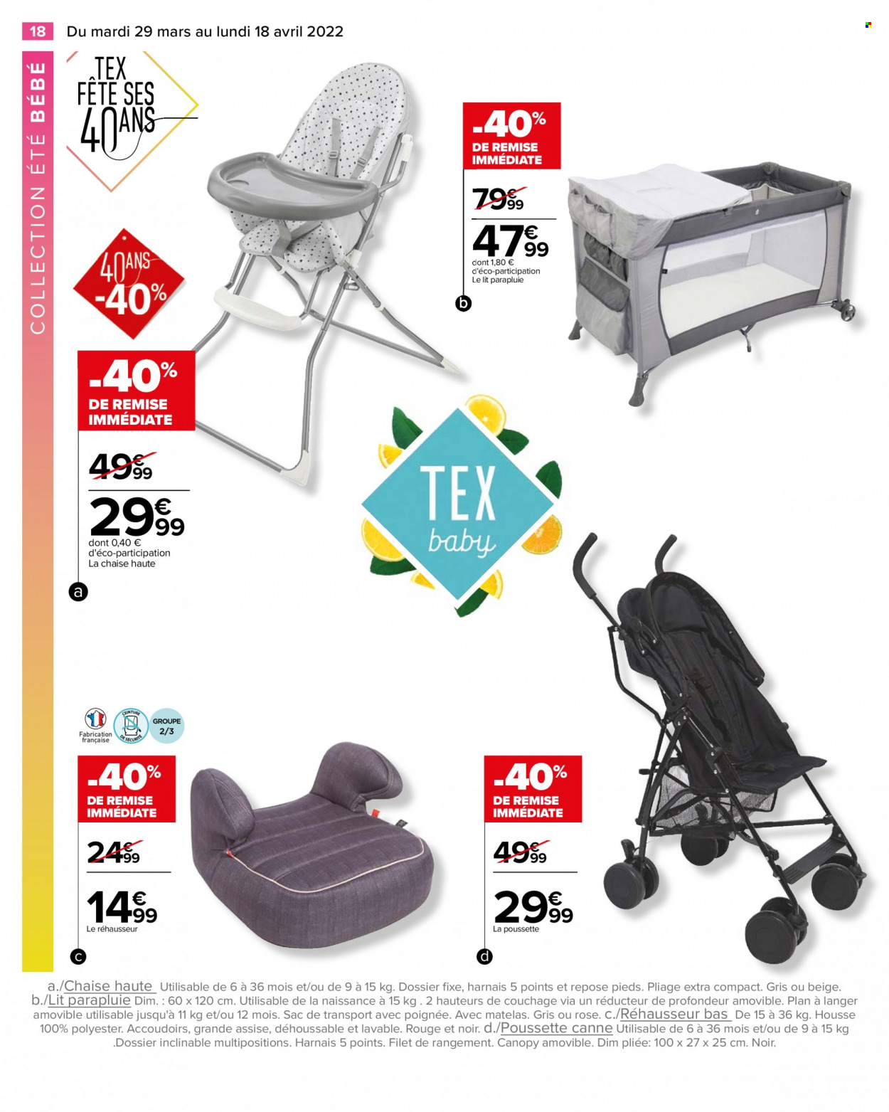 Catalogue Carrefour Hypermarchés - 29/03/2022 - 18/04/2022. Page 18