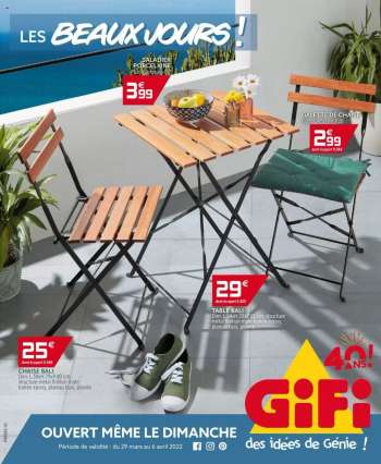 Catalogue GiFi - 29/03/2022 - 06/04/2022.