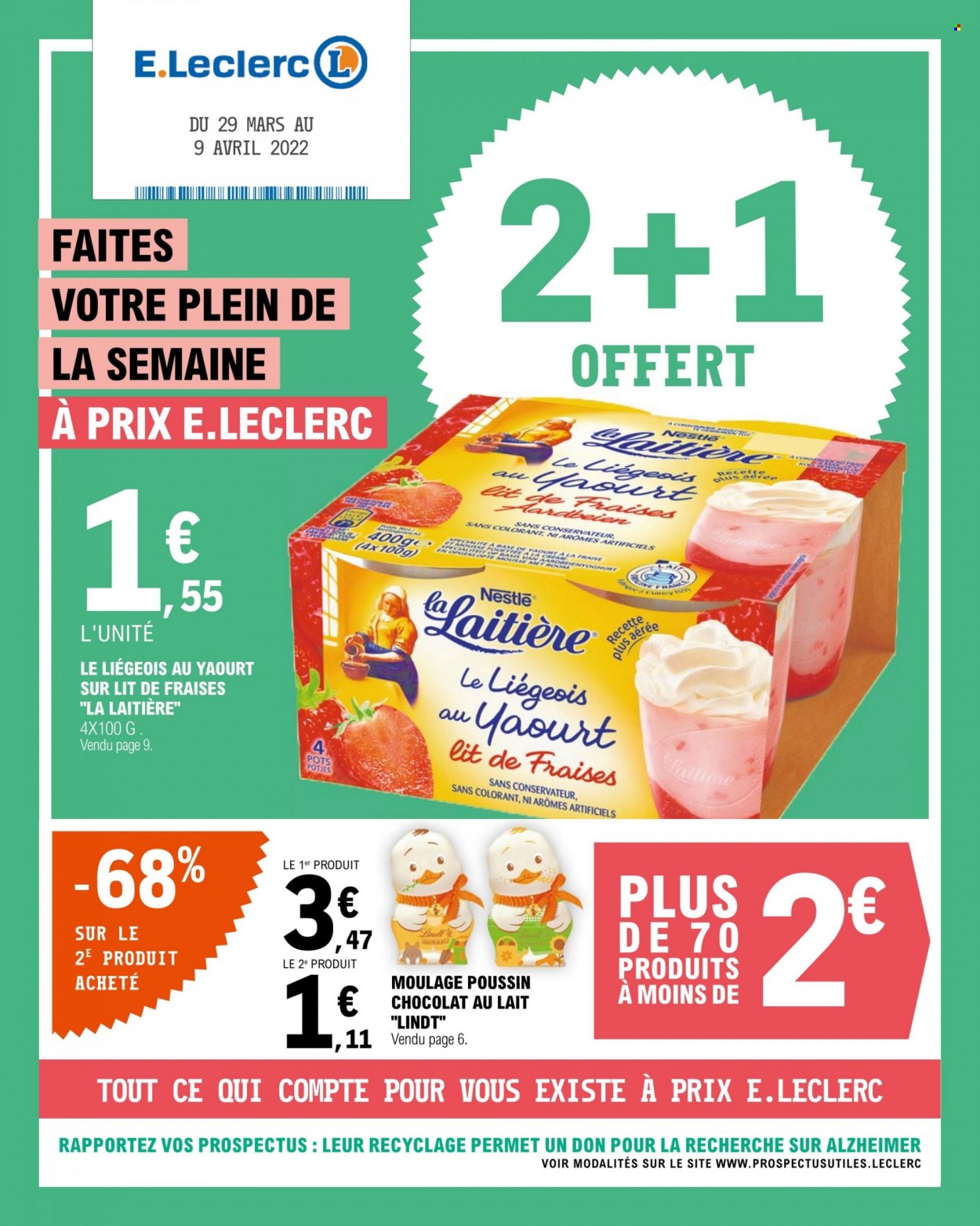 Catalogue E.Leclerc - 29/03/2022 - 09/04/2022. Page 1