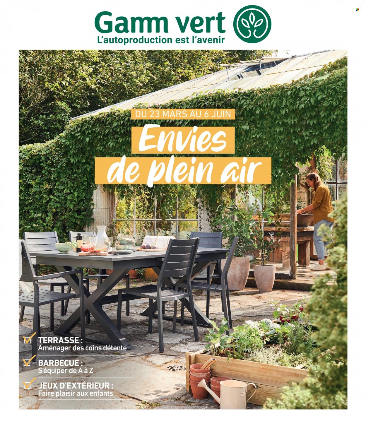 thumbnail - Catalogue Gamm vert - 23/03/2022 - 06/06/2022 - Produits soldés - barbecue. Page 1.