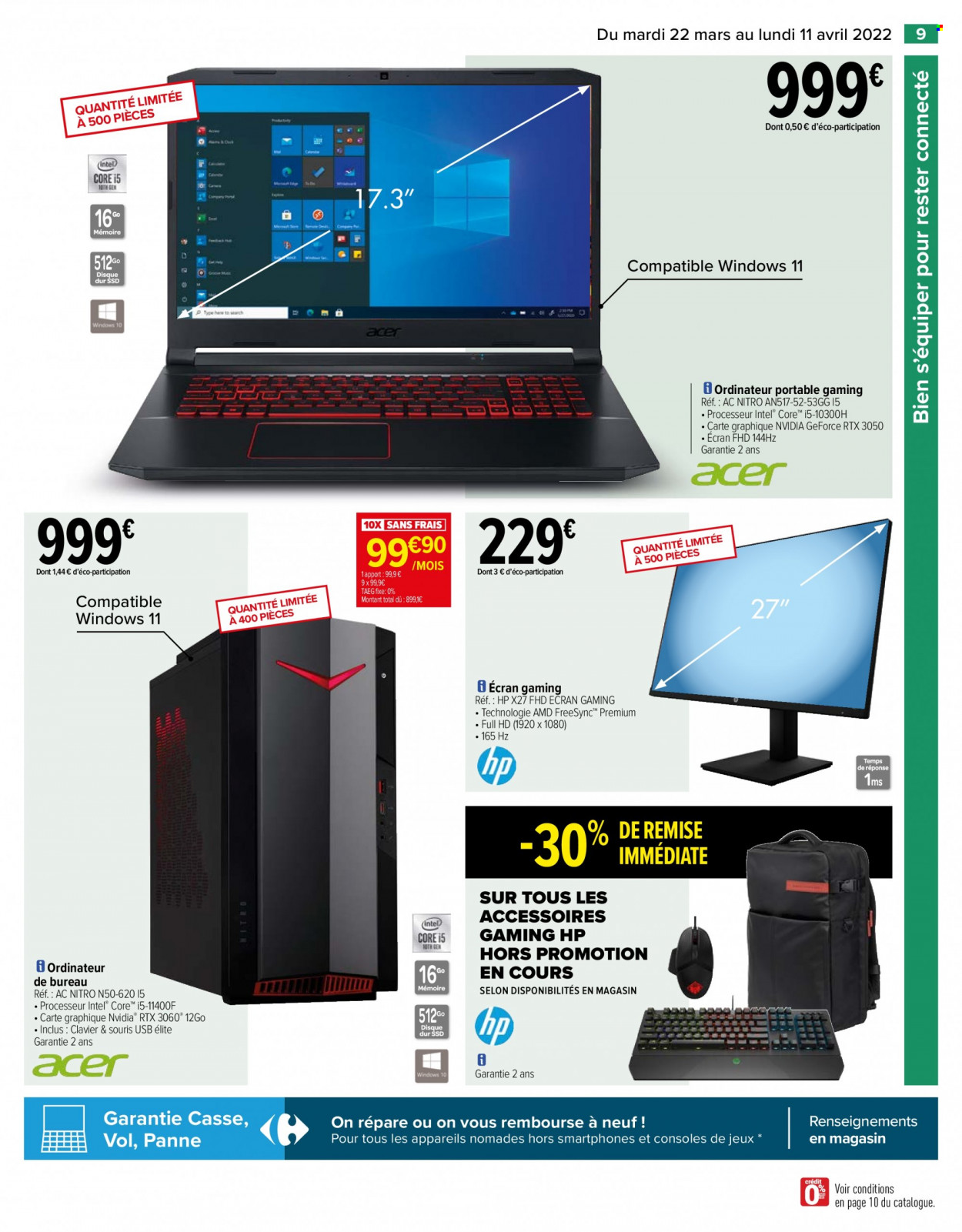 Catalogue Carrefour Hypermarchés - 22/03/2022 - 11/04/2022. Page 9