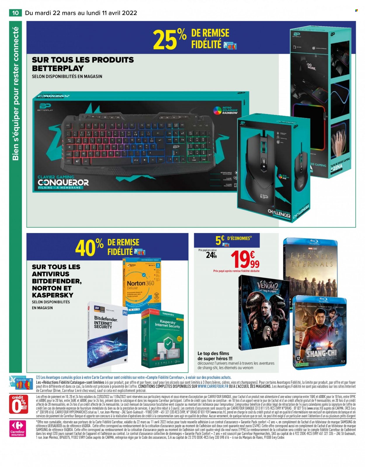 Catalogue Carrefour Hypermarchés - 22/03/2022 - 11/04/2022. Page 10