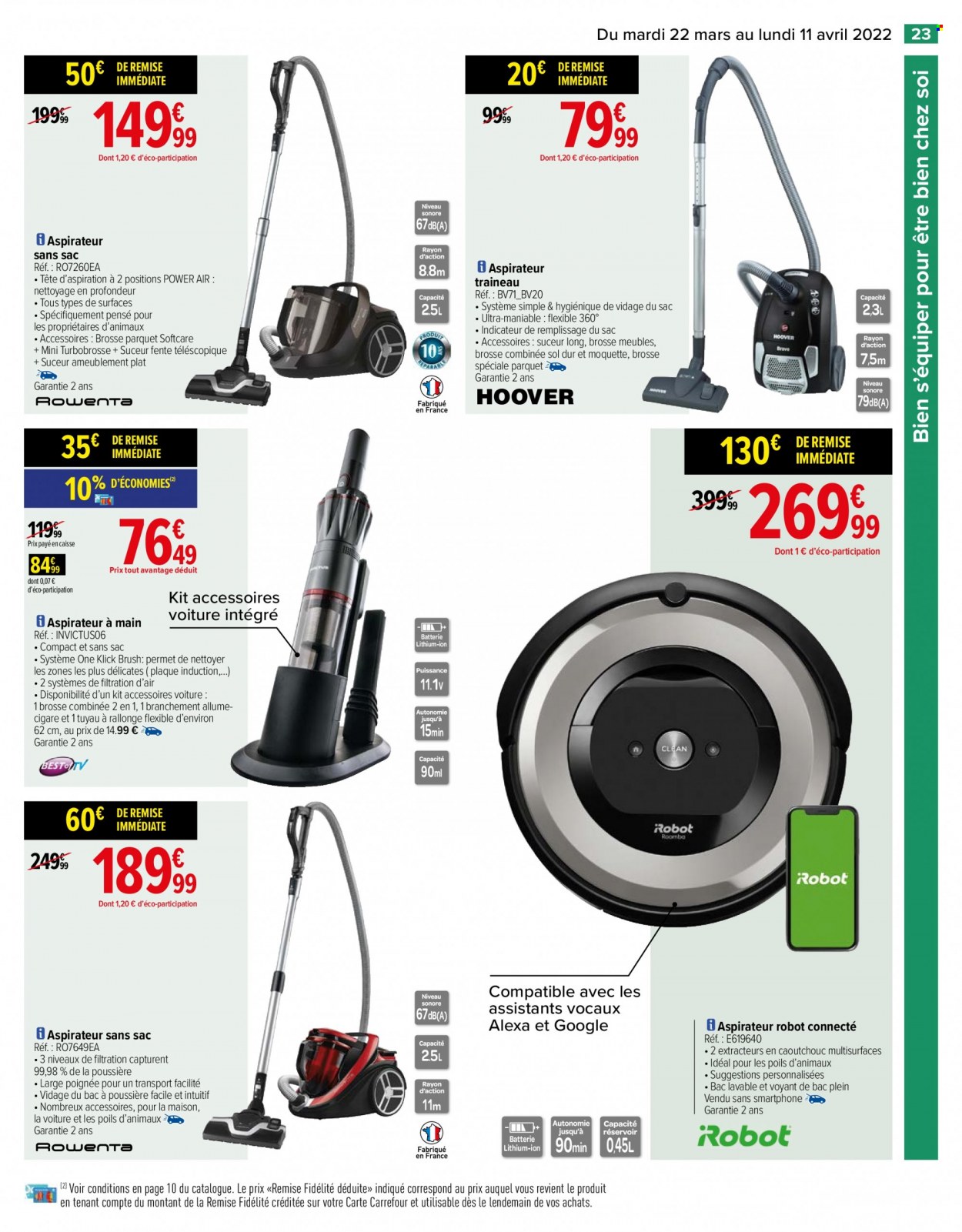 Catalogue Carrefour Hypermarchés - 22/03/2022 - 11/04/2022. Page 23