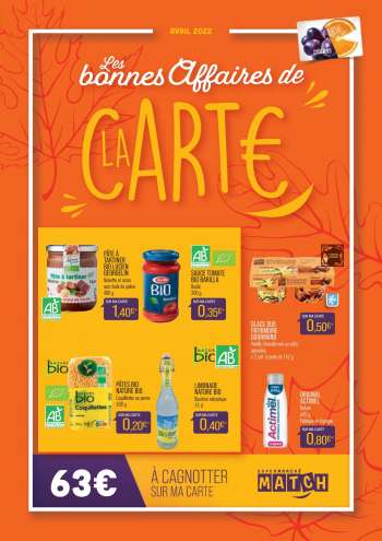 Catalogue Supermarché Match - 01/04/2022 - 30/04/2022.