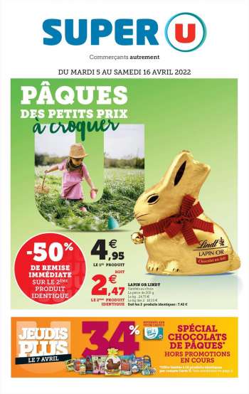 Catalogue SUPER U - 06/04/2022 - 16/04/2022.