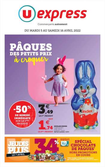 Catalogue U express - 05/04/2022 - 16/04/2022.