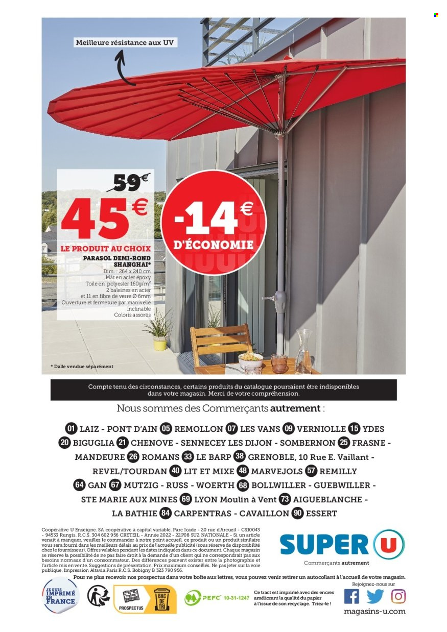 Catalogue SUPER U - 29/03/2022 - 09/04/2022. Page 16